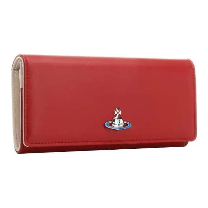 Vivienne Westwood Sheepskin Card Holder Wallet Women's Red-2