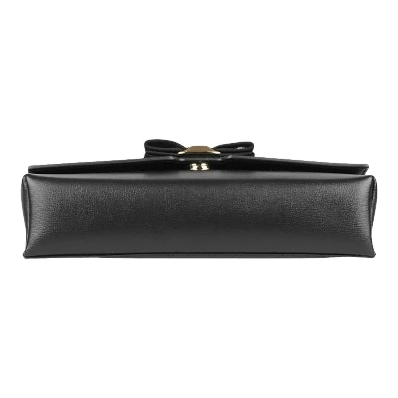 FERRAGAMO Cow Leather Shoulder Bag, Crossbody Bag Women's Black-3