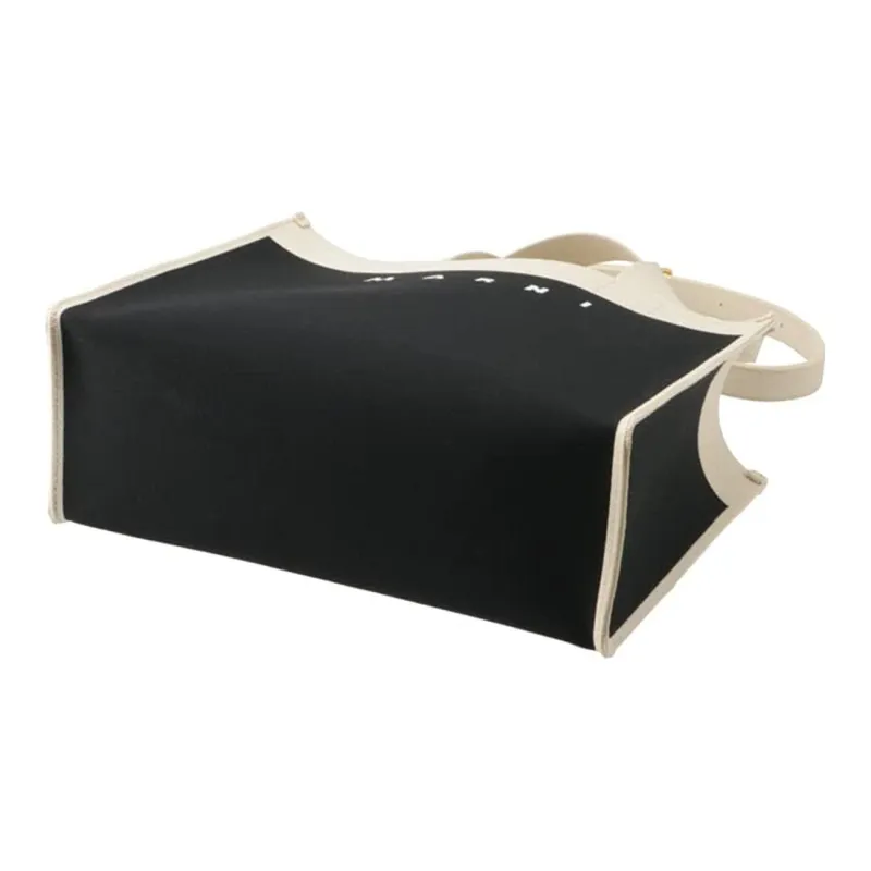 MARNI Logo Jacquard Colour Block Small Tote Bag-3