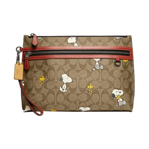 Snoopy X COACH Pouch Clutches