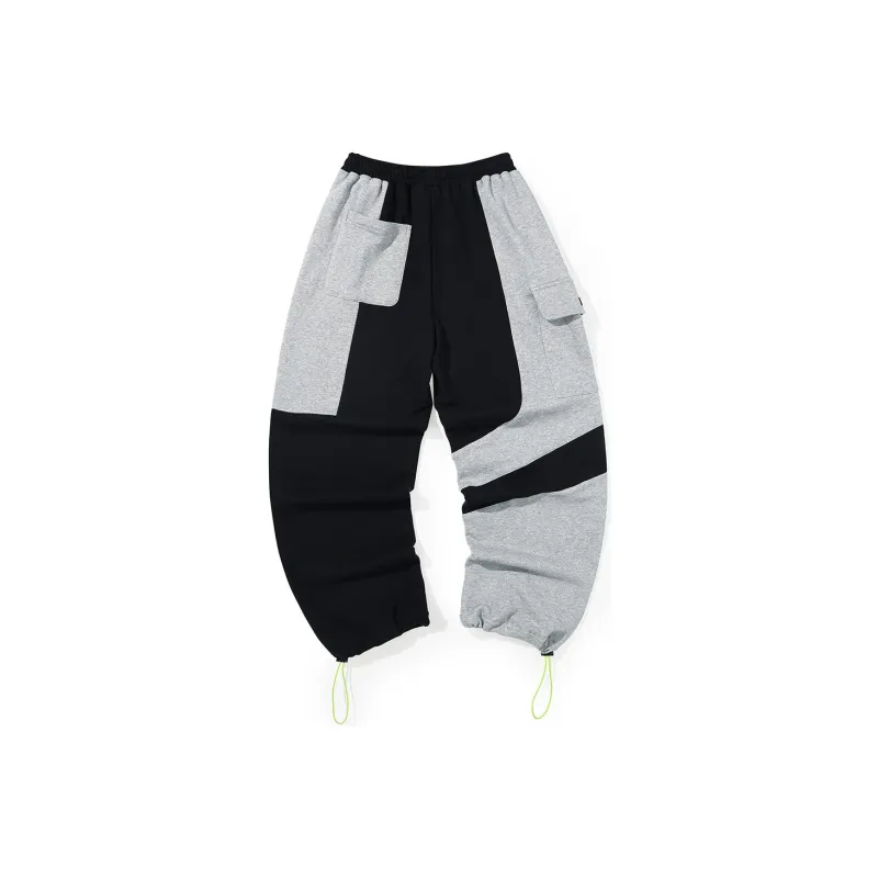 GENANX Sports Pants Unisex Black Gray Color-1