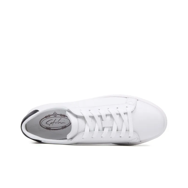 Satchi Low Top Stylish Skateboarding Shoes Men's White-3