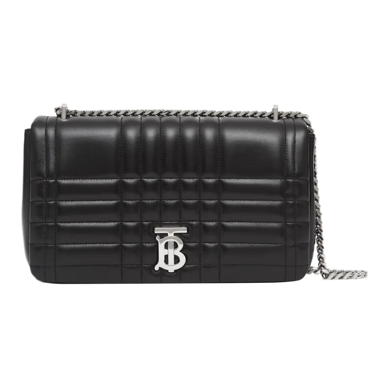 Burberry Lola Bag Lambskin Shoulder Bag Crossbody Bag Medium Size Women's Black-0
