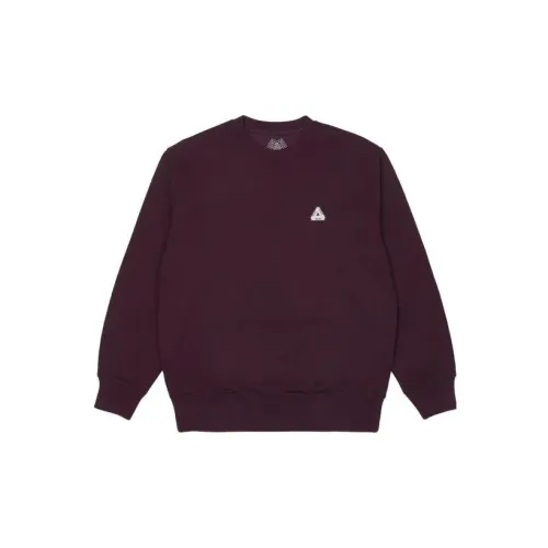PALACE Sweatshirts Men Deep Red