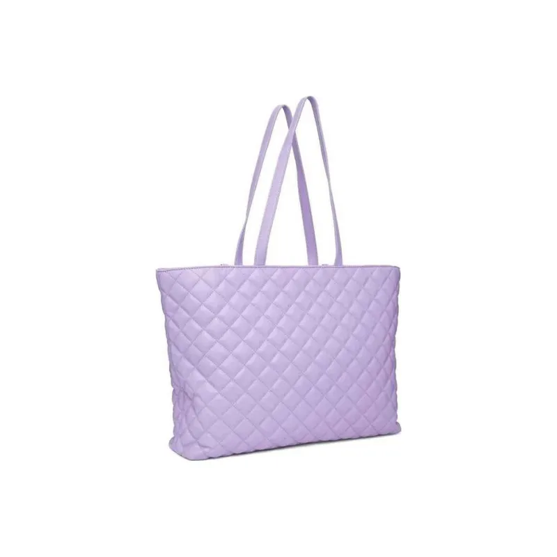 VERSACE JEANS COUTURE Polyurethane PU Tote Bag, Shopping Bag, Handbag, Shoulder Bag Women's Lavender Purple-2