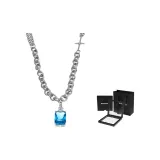Sea Blue-Cerulean Double-Layer Necklace
