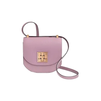 HERMES Mosaique Epsom Calfskin Shoulder Bag Crossbody Bag Women's X9 Mauve Sylvestre Marigold Purple