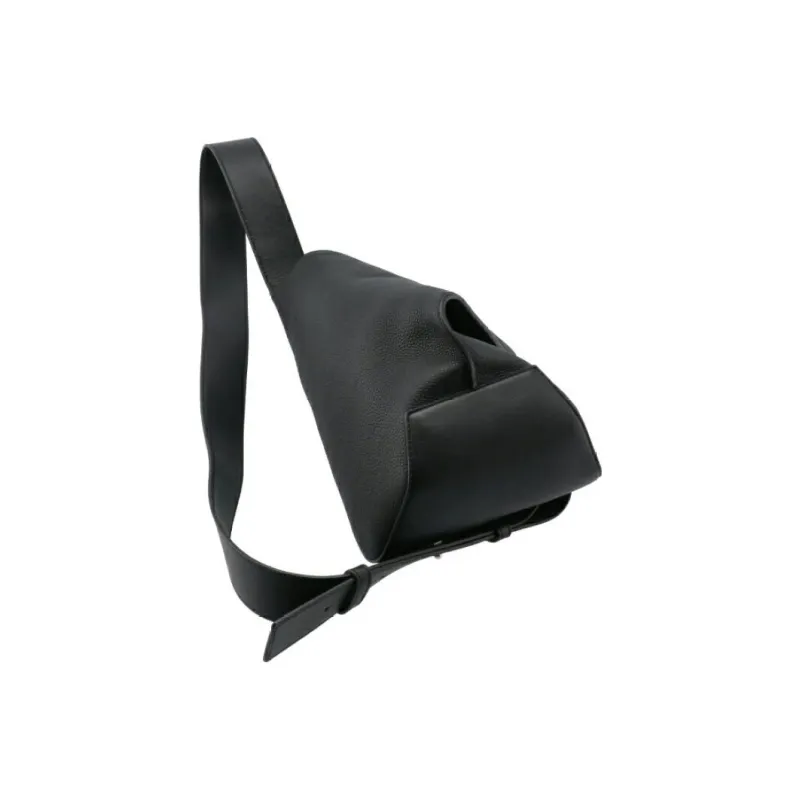 LOEWE Cow Leather Crossbody Bags Sling Bags Men's Black-4