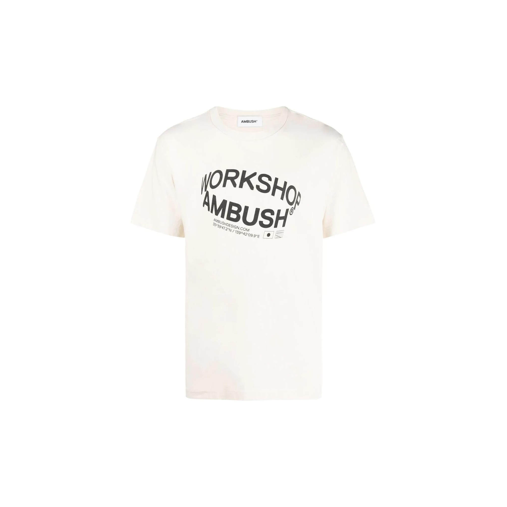 AMBUSH T-Shirts Men Light Beige White - POIZON