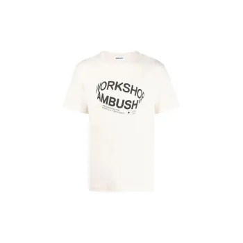 AMBUSH T Shirts Men Light Beige White