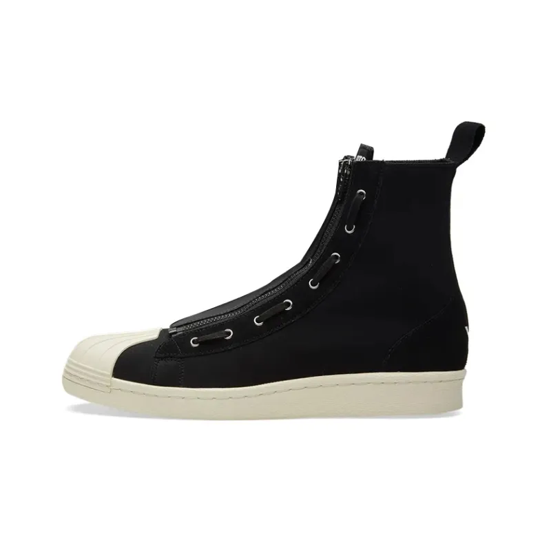 Y-3 Yohji Yamamoto Pro Zip Stylish Skateboarding Shoes Unisex Black-0
