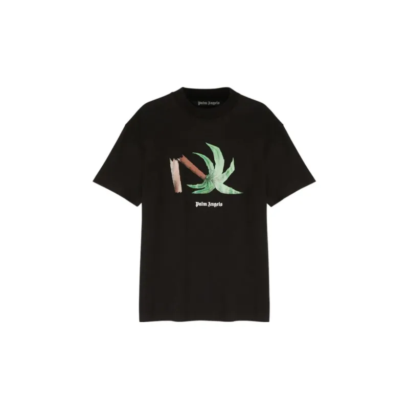 PALM ANGELS Broken Palm Classic T Shirt-0