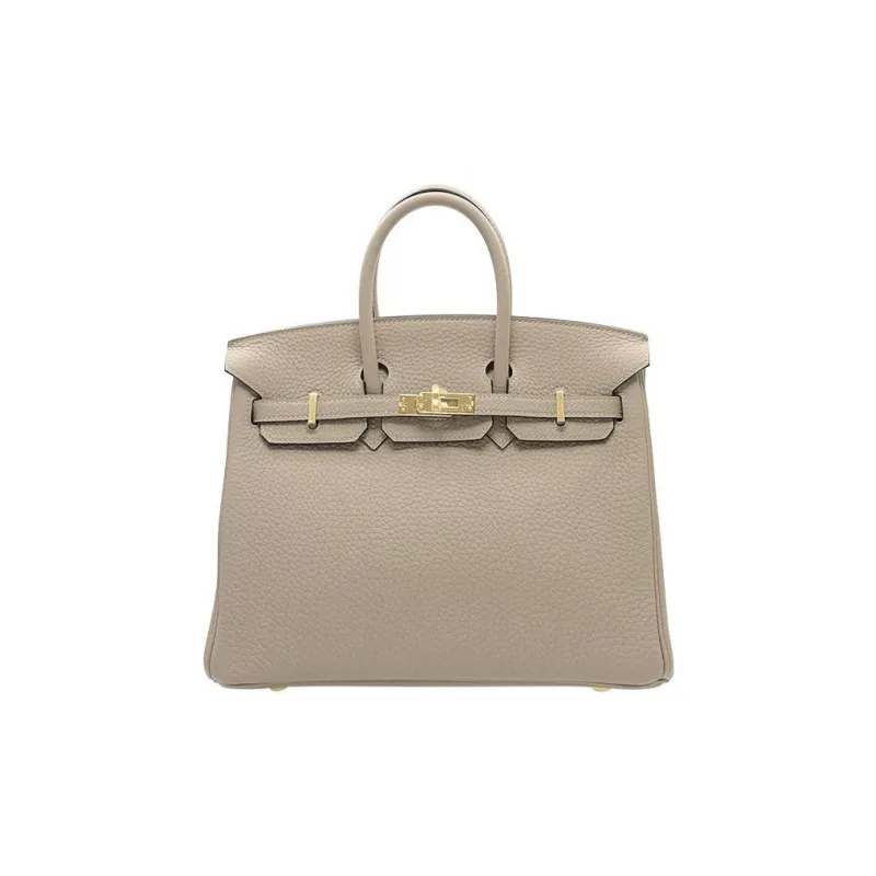 HERMES Birkin Togo Calfskin Birkin Bag Handbag Women's 81 Gris Tourterelle Dove Gray-0