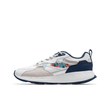 XTEP Vintage Series 70   Path Breathable Low Top Sports Casual Shoes Men's White Blue