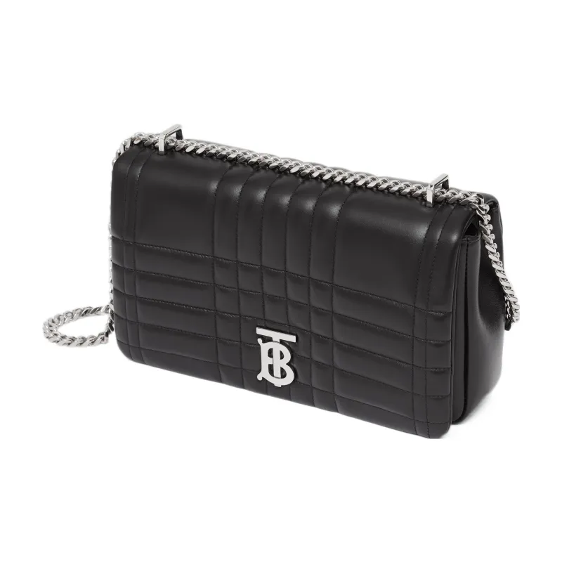 Burberry Lola Bag Lambskin Shoulder Bag Crossbody Bag Medium Size Women's Black-2
