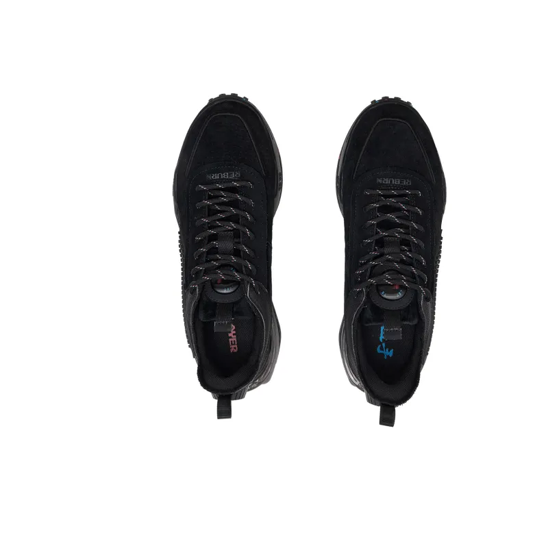 LINING x LNG Reburn Low Top Casual Shoes Men's Standard Black-3