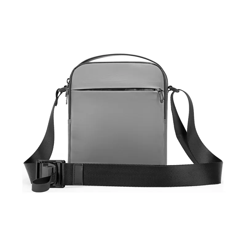 BANGE Oxford Cell Phone Pouch Shoulder Bag Crossbody Bag Medium Size Men's Black-9