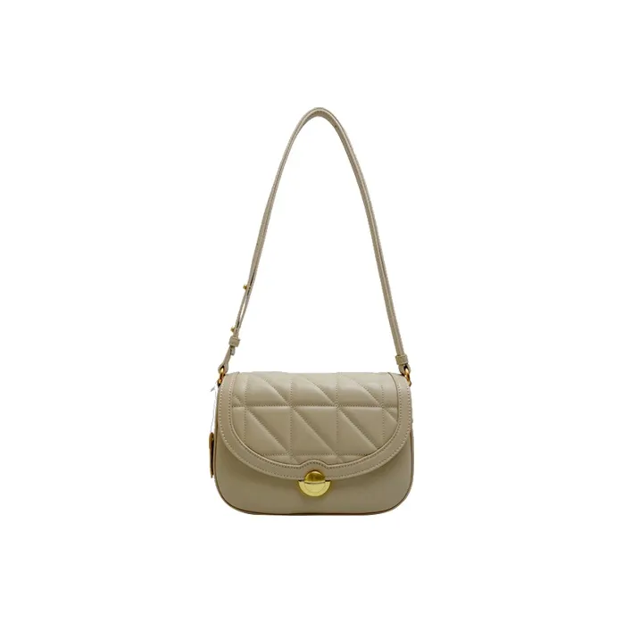 JANE KLAIN Genuine Leather Shoulder Bag Small Square Bag Shoulder Bag Crossbody Bag Medium Size Women's White/Salt Card-0