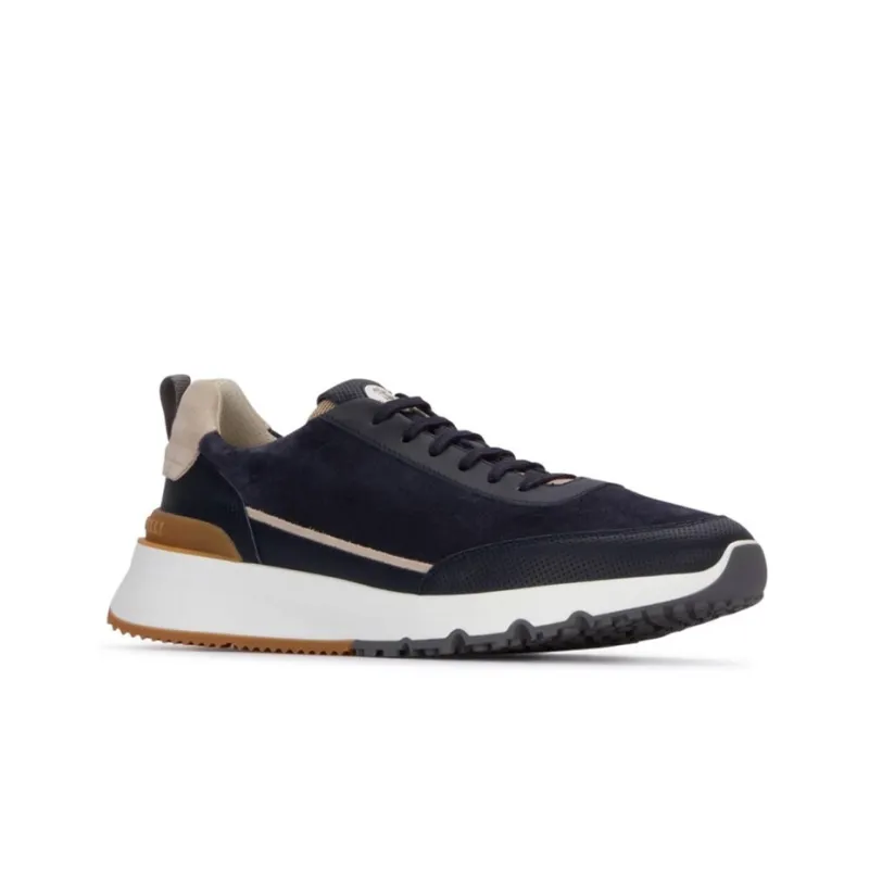 Brunello Cucinelli Low-Top Sports Casual Shoes Men's Blue-2