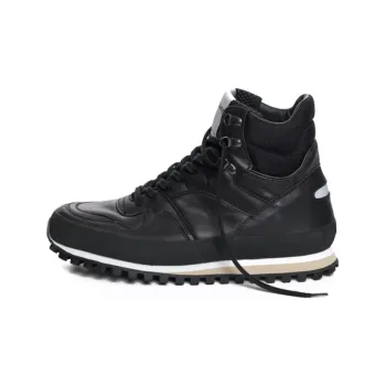 SPALWART Wear-Resistant High-Top Sports Casual Shoes Unisex Black