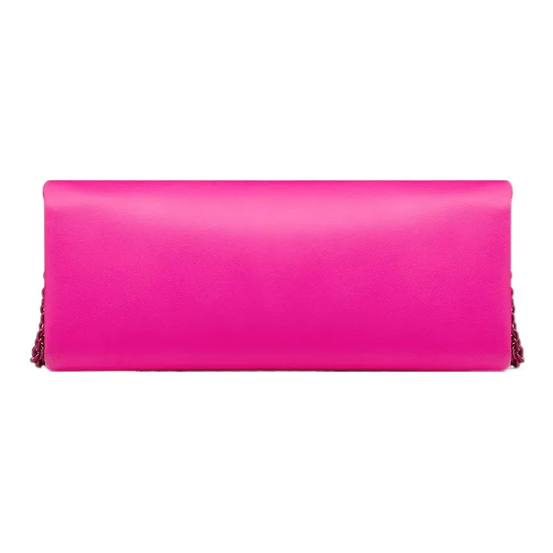 Valentino One Stud Lambskin One Shoulder Crossbody Clutches Regular Women's Pink-2