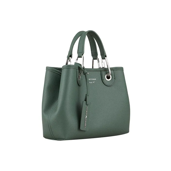 GIORGIO ARMANI Polyurethane Shoulder Bag Crossbody Bag Handbag Small Size Women's Green-1