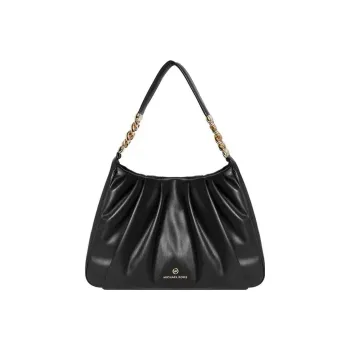 MICHAEL KORS HannahMICHAEL KORS Handbag Collection Leather One Shoulder Handbag Medium Size Women's Black