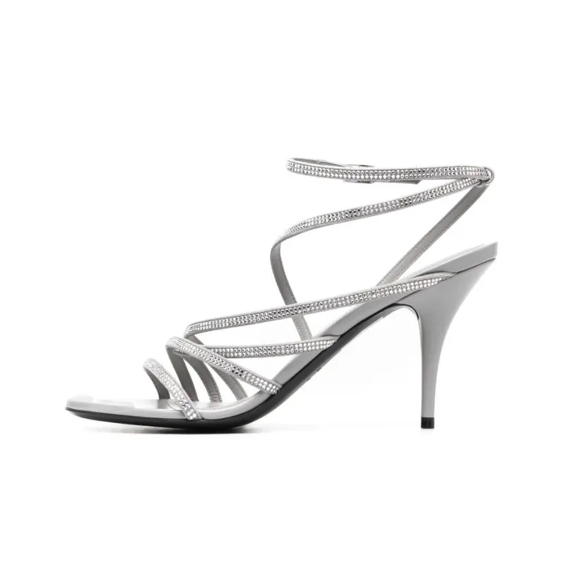 Balenciaga Glow 90mm Strass Sandals-0