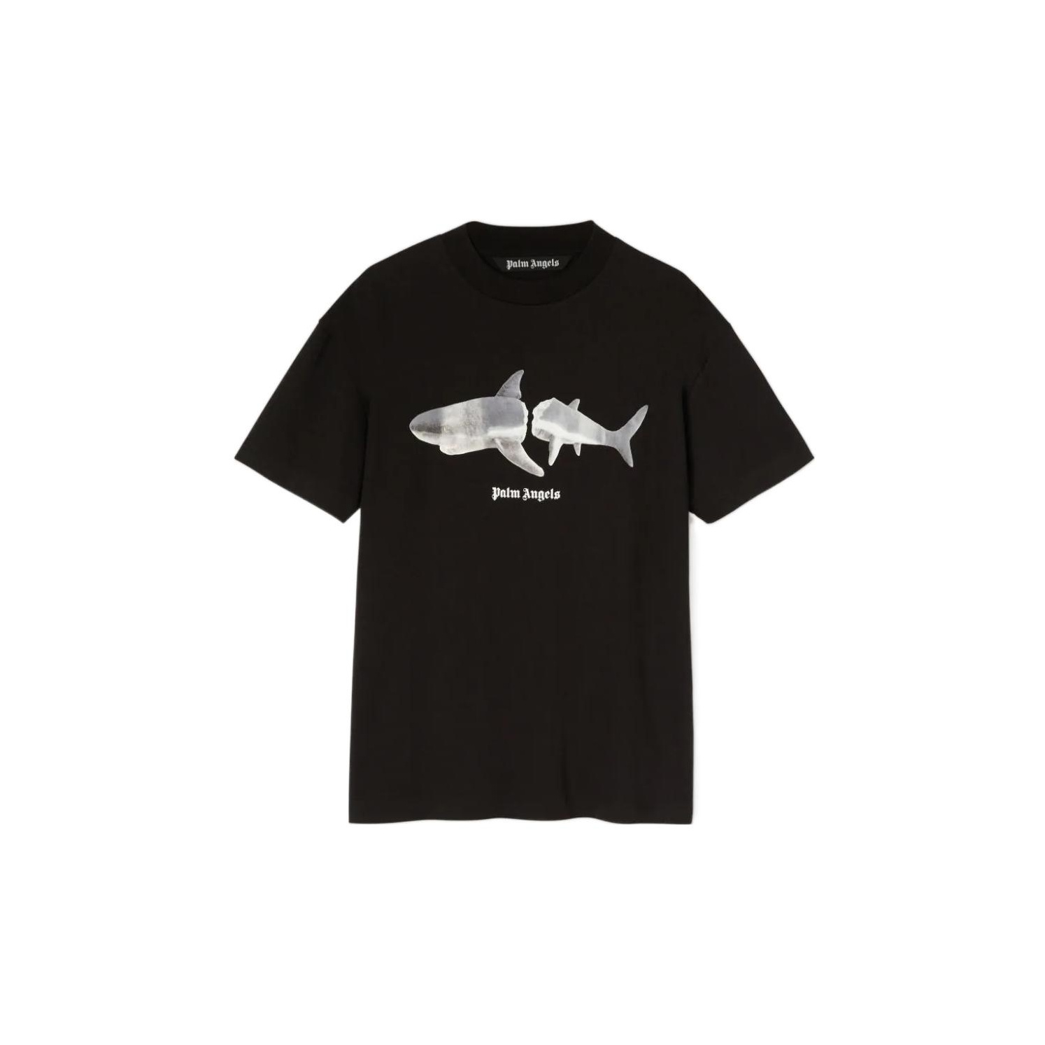 PALM ANGELS Shark-Printed Crewneck T-Shirt L - POIZON