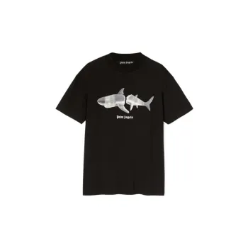 PALM ANGELS Shark Organic cotton T shirt