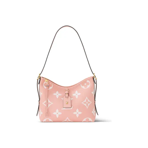 LOUIS VUITTON CarryAll PM Rose Trianon Pink/Creme Beige