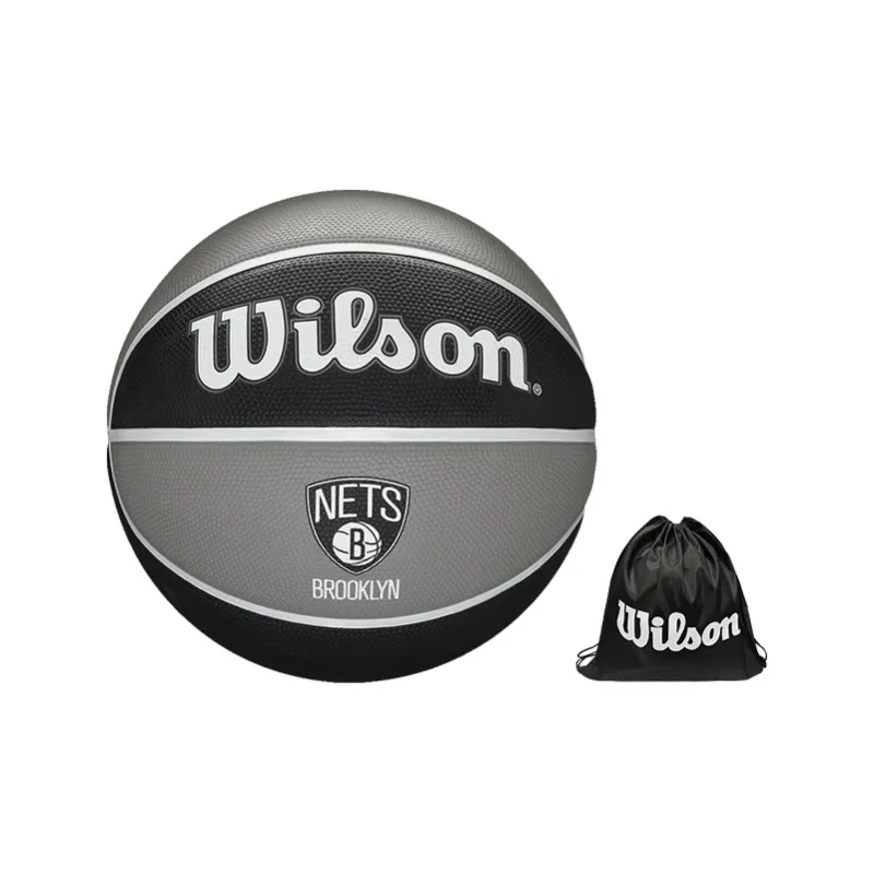 Wilson NBA Series Rubber Basketball Black Gray Color Size 7 Ball Training-4
