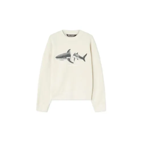 PALM ANGELS Shark Wool Knit Crewneck 