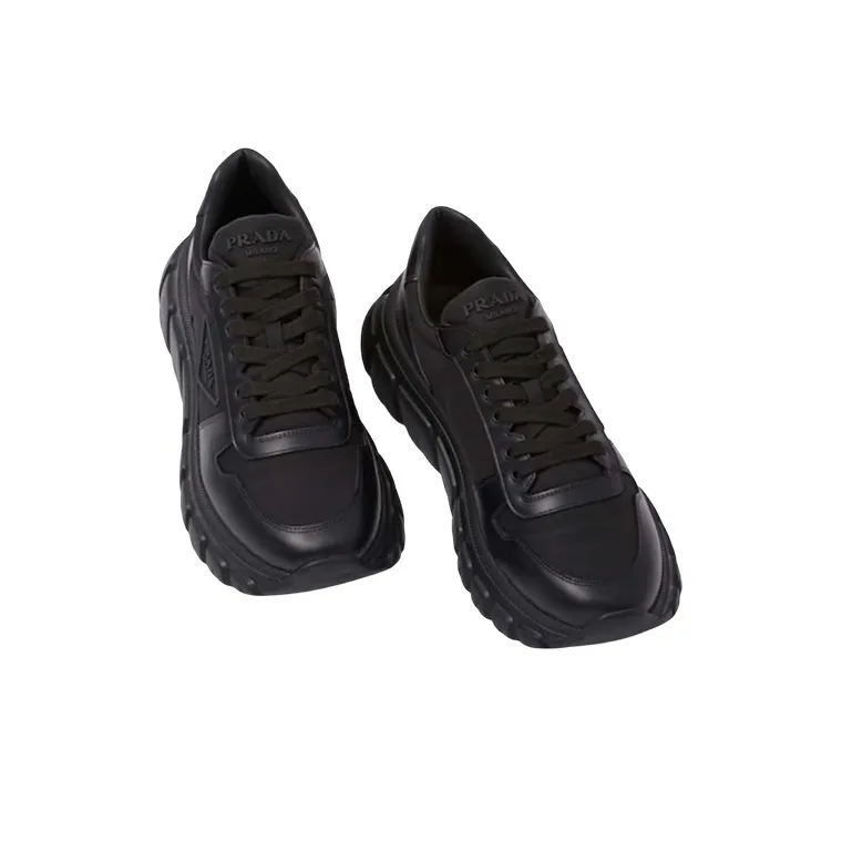 PRADA Triangle Logo Low-top Sneakers-3