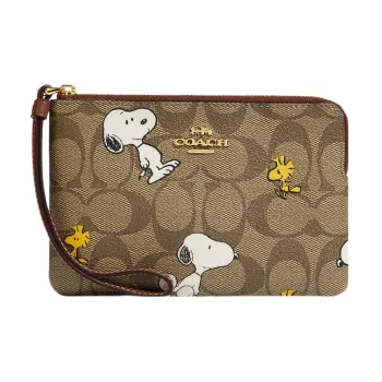 Snoopy X COACH Wristlet Clutches