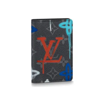 LOUIS VUITTON Pocket Organizer Lv Graffiti Orange