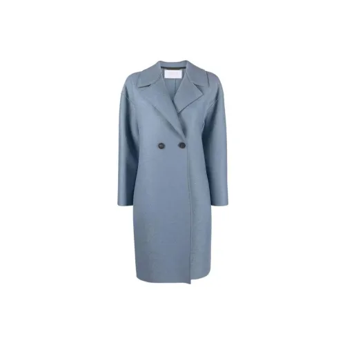 HARRIS WHARF LONDON Coats Women's Light Blue