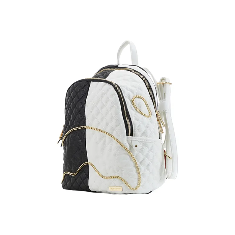 SPRAYGROUND PU Backpack Medium Size Unisex Black-1