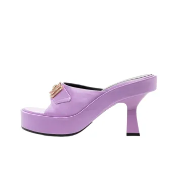 VERSACE Slide Slippers Women's Purple