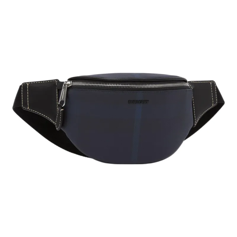 Burberry Leather Decoration Shoulder Bag Crossbody Bag Sling Bag Fanny Pack Mini Men's Marine Blue-2