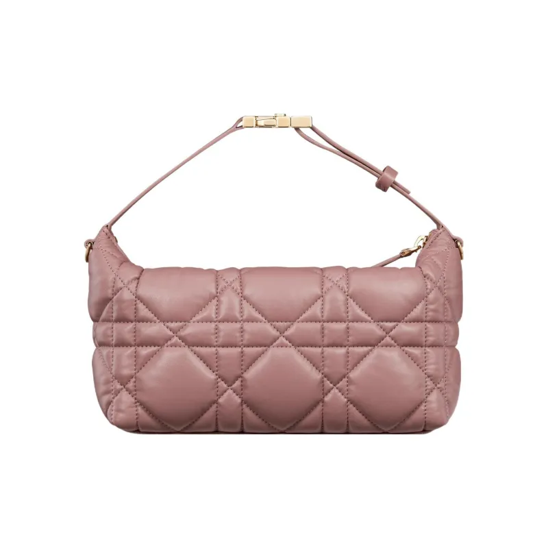 DIOR DiorTravel Cow Leather Clutch Medium Size Women's Pink Peony-2