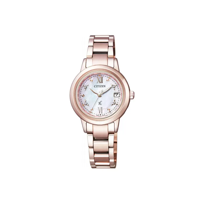 CITIZEN C Photokinetic Movement Titanium Strap Watch 28mm And Below Women's Mother-of-Pearl Color EC1147-52W-0