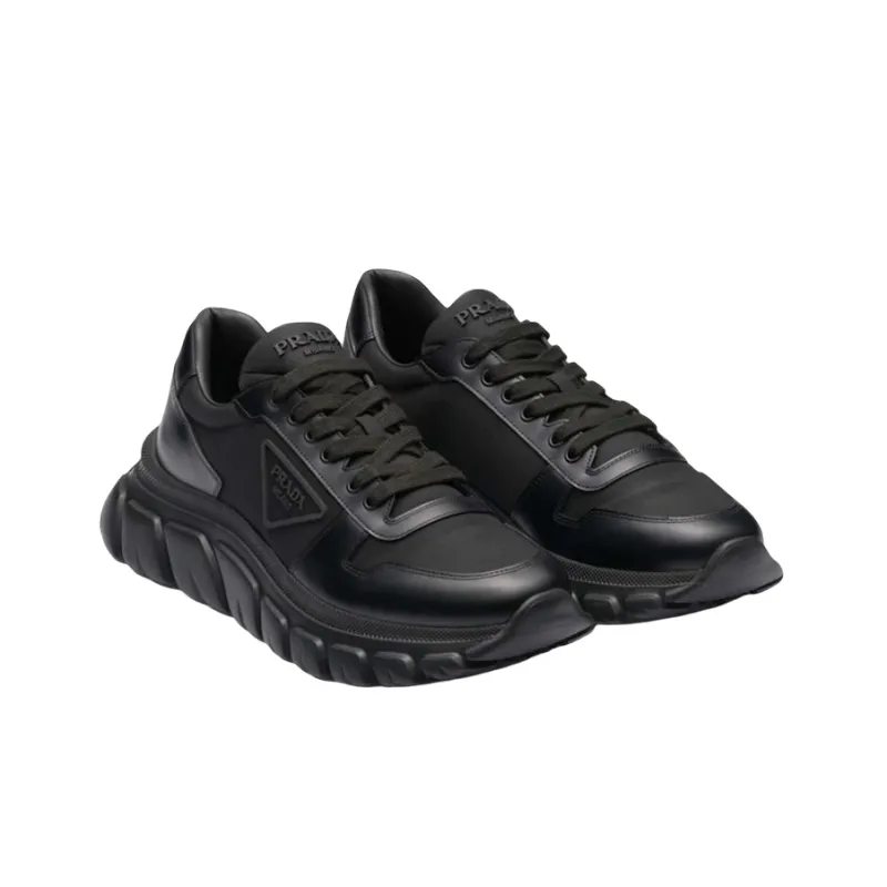 PRADA Triangle Logo Low-top Sneakers-2