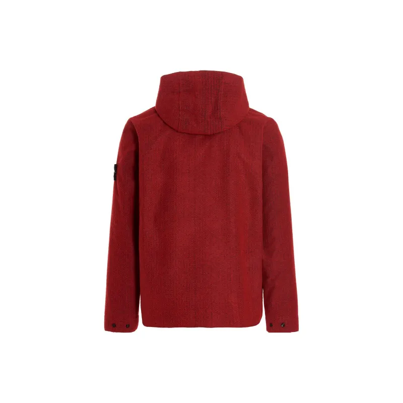 STONE ISLAND Logo Patch Hooded Jacket-1