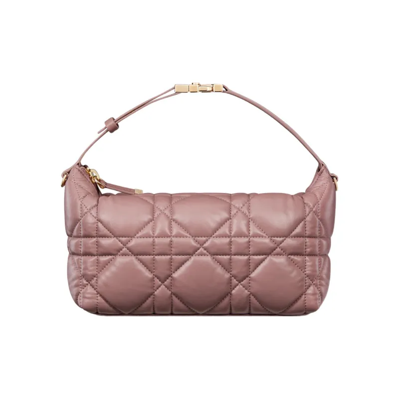 DIOR DiorTravel Cow Leather Clutch Medium Size Women's Pink Peony-0