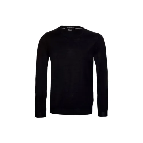 HUGO BOSS Sweaters Men Black