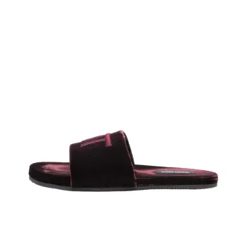 TOM FORD Harrison Logo-embroidered Velvet Slippers