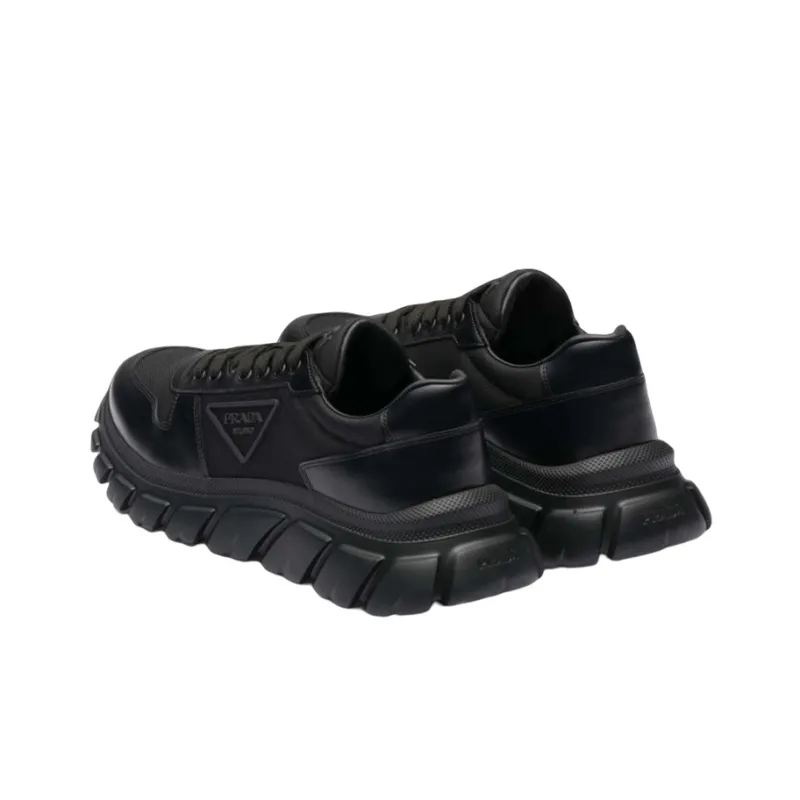 PRADA Triangle Logo Low-top Sneakers-4