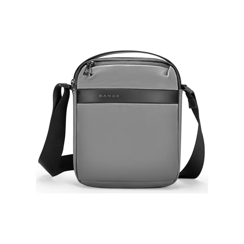 BANGE Oxford Cell Phone Pouch Shoulder Bag Crossbody Bag Medium Size Men's Black-6