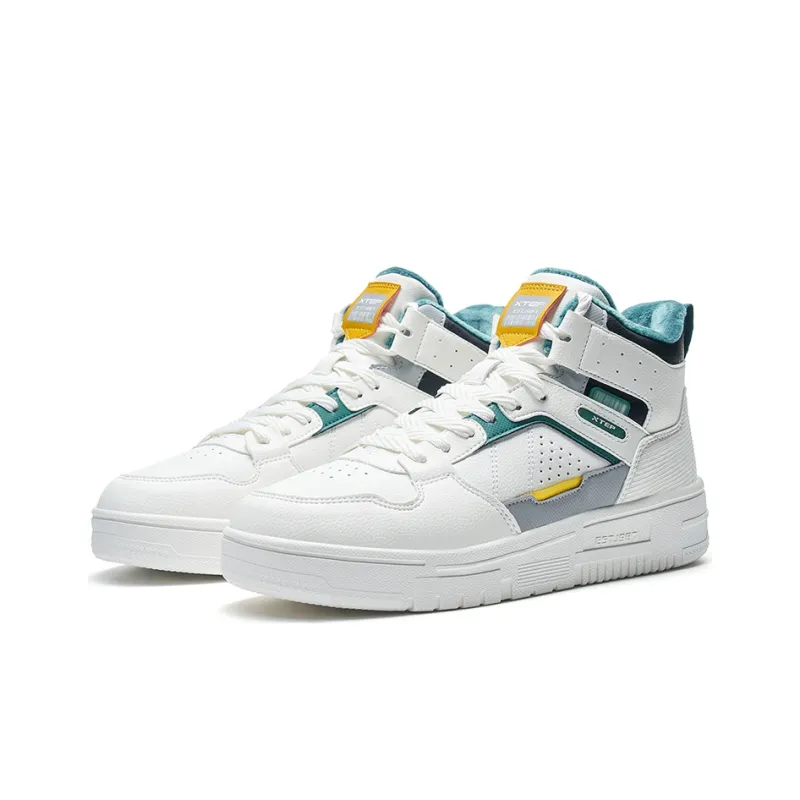XTEP Abrasion Resistant Slip Resistant High Top Casual Shoes Men's-2